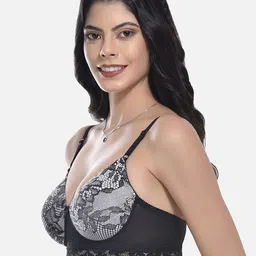 StyFun Pack Of 2 Self Design Lace Full Coverage Lightly Padded Bra image 3