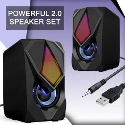 JAXTER RM-601cs RGB Lights Computer Speaker 10 W Bluetooth Laptop/Desktop Speaker image 5