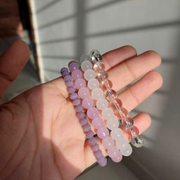 Stone, Glass Beads, Crystal Bracelet Set-19