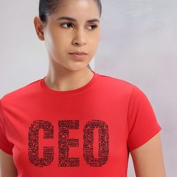SZN Women Printed Applique T-shirt-image-86