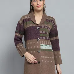 Monte Carlo Women Woollen Longline Cardigan-picture-2