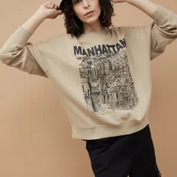 Ginger by Lifestyle Women Typography Printed Pullover Sweatshirt-image-24