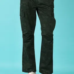 V-Mart Men Cotton Mid-Rise Cargos Trousers-image-95