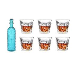SOMIL Blue Glass Airtight Can Bottle-image-19