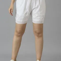 Indiankala4u Women Relaxed Fit High-Rise Cotton Yoga Sports Shorts-picture-49