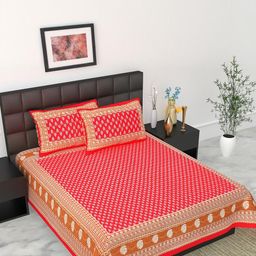 E Elma Unisex Red Bedsheets-image-81