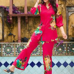 Moda Rapido Printed Pure Cotton Shirt With Trousers-picture-26