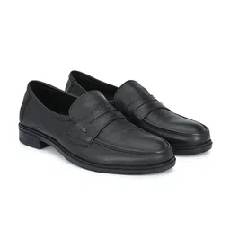 Egoss Men Genuine Leather Formal Loafers-image-19