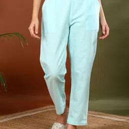 YASH GALLERY Women Pleated Trousers-image-56
