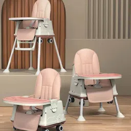 StarAndDaisy Kids Height Adjustable & Detachable Tray High Chairs-5