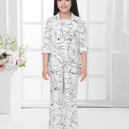 Tiny Baby Girls Printed Top with Trousers-image-89