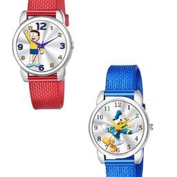 Skylark Kids Set Of 2 Printed Dial Analogue Watch Nobita-108&Donaldduck-109-image-80