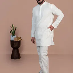 Inkriti Men Handloom Organic Cotton Kurta-image-21