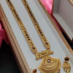 niva fashion Gold-Plated Brass Necklace & Earrings-image-43