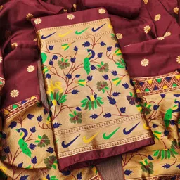 LeeliPeeri Designer Unstitched Dress Material-image-13