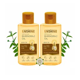 ENSHINE Set of 2 Bhringraj Ayurvedic Hair Oil For Dandruff & Hair Growth-60ml Each-52