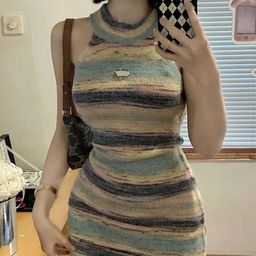DressBerry Striped A-Line Dress-image-20