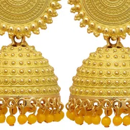 Zoey Artificial Beaded Dome Shaped Jhumkas image 3