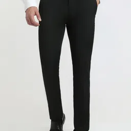 Raymond Men Mid-Rise Regular Fit Flat Front Formal Trousers-image-74