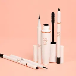 IRIS COSMETICS Trilogy Set Of 3 Eyeliner, Kohl Pencil & Mascara Combo image 2
