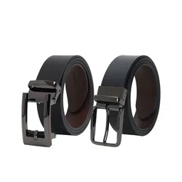 CRUSSET Men 2 Leather Formal Belt-picture-14