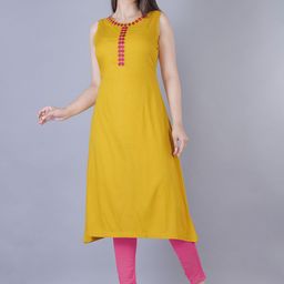 JAI KURTIES Women Thread Work Kurta-image-11