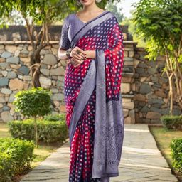 DIVASTRI Ethnic Motifs Zari Patola Saree-image-53