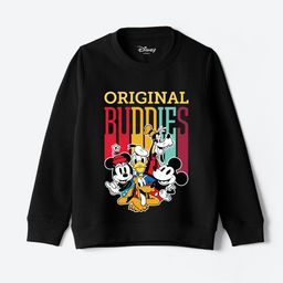 YK Disney Boys Graphic Printed Round Neck Cotton Pullover Sweatshirt-picture-4
