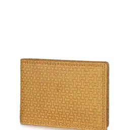 DOECRAFT Men Printed Leather Two Fold Wallet image 3