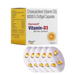PHARMAZAIN LIFE SCIENCES Vitamin-D3 Softgel Capsules - 20 Capsules-7