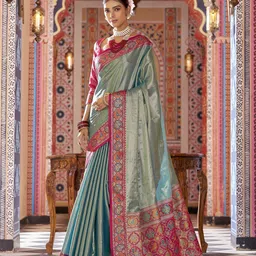 elora Woven Design Zari Banarasi Saree-image-9