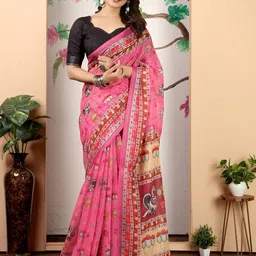 Mitera Ethnic Motifs Pure Cotton Saree-picture-57