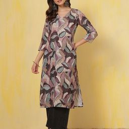 Anouk Rustic Women Floral Printed Daily Straight Kurta-image-83