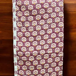 Reversible Soft Cotton Dohar Set for Single Bed, 90x60 Inches, Burgundy-White Floral Print, 2 Pieces-image-23