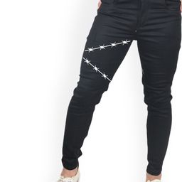 styzon Men Jean Slim Fit Slash Knee Jeans-image-45