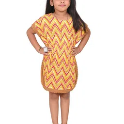 Billion Geometric Print Cotton Kaftan Crop Top-52