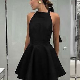bebe Women Solid A-Line Mini Dress-picture-52