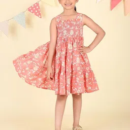 Fabindia Floral Print A-Line Dress-image-99