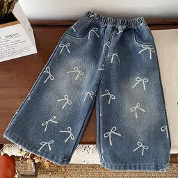 LULU & SKY Girls High-Rise Highly Distressed Light Fade Wide Leg Jeans-image-24