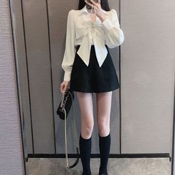 HERE&NOW Women Shirt Collar Long Sleeves Top-picture-21