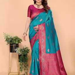 AVANTIKA FASHION Woven Design Zari Pure Silk Banarasi Saree-picture-58