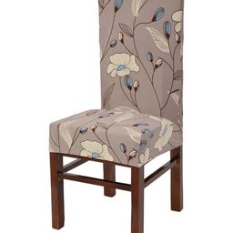 Yellow Weaves Brown Printed Chair Cover-image-79