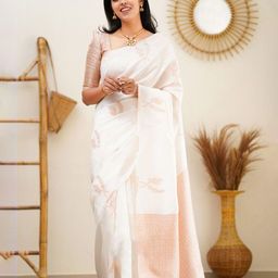 A TO Z CART Woven Design Zari Silk Cotton Saree-image-83