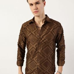 Thomas Scott Men Premium Slim Fit Opaque Casual Shirt-picture-4