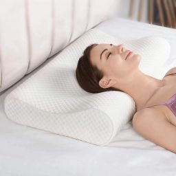 Soft & Luxurious Memory Foam Quilted Memory Foam Solid Orthopaedic Pillow Pack of 1-image-99
