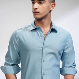 HIGHLANDER Men Comfort Slim Fit Opaque Casual Shirt-picture-12