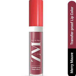 ZM Zayn & Myza Transfer Proof Long Lasting Power Matte Lip Color - 6 ml -Merry Mauve-image-66