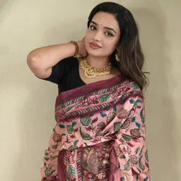 MORDEN MUSE Kalamkari Printed Pure Cotton Saree-picture-22