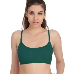 Samvar Green Cotton Non-Wired Non Padded Minimizer Bra-picture-30