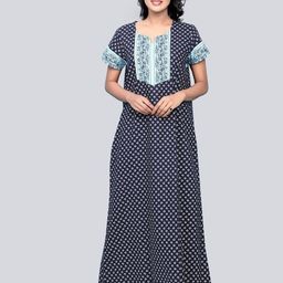 evolove Printed Maxi Nightdress-image-61